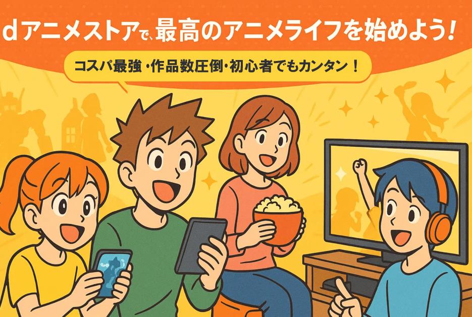 dアニメストアで最高のアニメライフを始めよう！