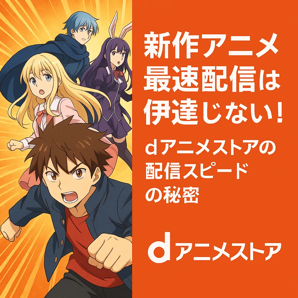 新作アニメ最速配信は伊達じゃない！dアニメストアの配信スピードの秘密
